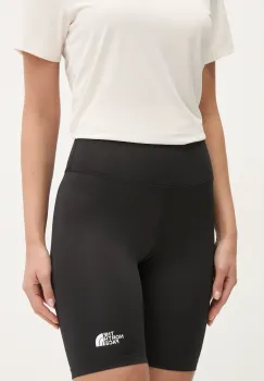 The North Face pantaloni scurti sport Flex femei, culoarea negru, neted, high waist, NF0A8BRVJK31 imagine