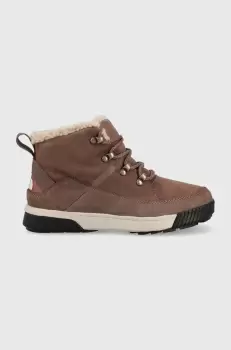 The North Face pantofi Sierra Mid femei, culoarea maro, izolat imagine