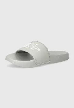 The North Face papuci BASE CAMP SLIDE III barbati, culoarea gri, NF0A4T2RA2Z1 imagine