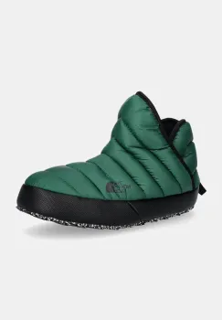 The North Face papuci de casa Thermoball Traction Bootie culoarea verde, NF0A331HS9W1 imagine