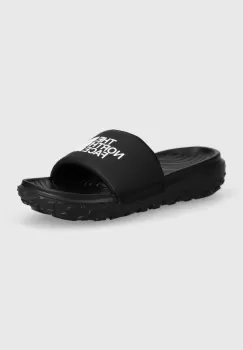 The North Face papuci NEVER STOP CUSH SLIDE femei, culoarea negru, NF0A8A99KX71 imagine