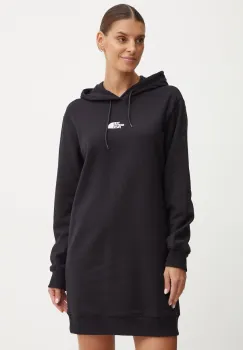The North Face rochie din bumbac Zumu Hooded Dress culoarea negru, mini, oversize, NF0A89F8JK31 imagine