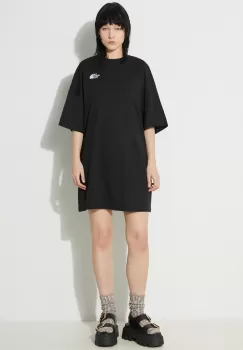 The North Face rochie W S/S Essential Oversize Tee Dress culoarea negru, mini, oversize, NF0A87NFJK31 imagine