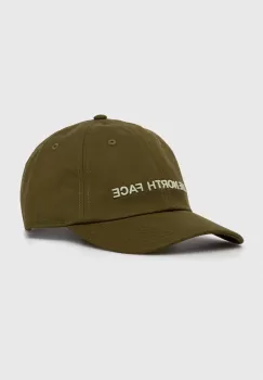 The North Face sapca culoarea verde, cu imprimeu imagine
