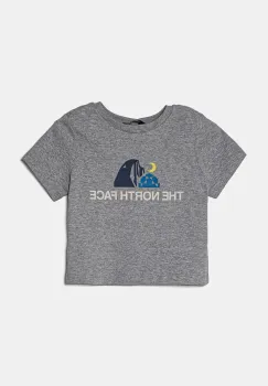 The North Face tricou copii KID GRAPHIC S/S TEE culoarea gri, cu imprimeu, NF0A8AXEDYX1 imagine