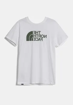 The North Face tricou copii S/S EASY TEE culoarea alb, cu imprimeu, NF0A8DRN9ZN1 imagine