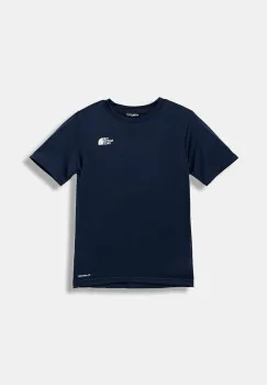 The North Face tricou copii TEEN NEW 24/7 SS TEE culoarea bleumarin, cu imprimeu, NF0A8DF28K21 imagine
