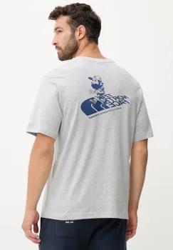 The North Face tricou culoarea gri, cu imprimeu, NF0A8F2PDYX1 imagine