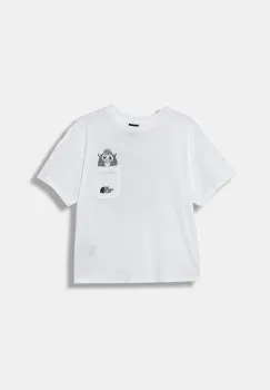 The North Face tricou de bumbac pentru copii B SPORTS OVERSIZED POCKET SS TEE - GRAPH culoarea alb, cu imprimeu, NF0A8EAKFN41 imagine