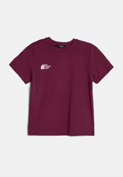 The North Face tricou de bumbac pentru copii BOX NSE S/S RELAXED TEE culoarea roz, NF0A8CJB6EO1 imagine