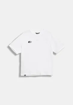 The North Face tricou de bumbac pentru copii TEEN ESSENTIAL OVERSIZE SS TEE culoarea alb, cu imprimeu, NF0A8EFPFN41 imagine