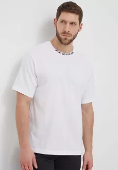 The North Face tricou din bumbac barbati, culoarea alb, cu imprimeu imagine