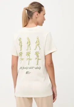 The North Face tricou din bumbac Connect Relaxed culoarea bej, NF0A8E41QLI1 imagine
