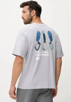 The North Face tricou din bumbac cu imprimeu, NF0A8F2GBOB1 imagine