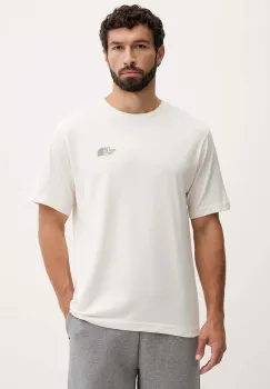 The North Face tricou din bumbac culoarea bej, cu imprimeu, NF0A8E4EQLI1 imagine