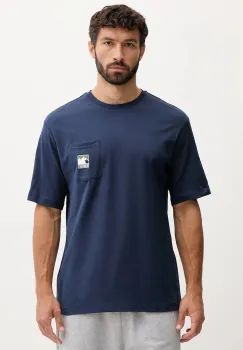 The North Face tricou din bumbac culoarea bleumarin, cu imprimeu, NF0A8E3M8K21 imagine