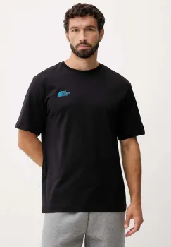 The North Face tricou din bumbac culoarea negru, cu imprimeu, NF0A8E4EJK31 imagine