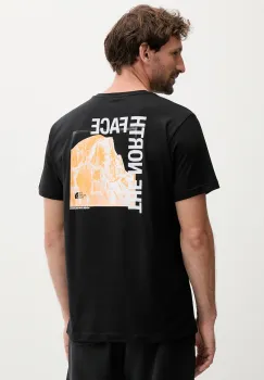 The North Face tricou din bumbac culoarea negru, cu imprimeu, NF0A8EE9JK31 imagine