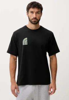 The North Face tricou din bumbac culoarea negru, cu imprimeu, NF0A8F2RJK31 imagine