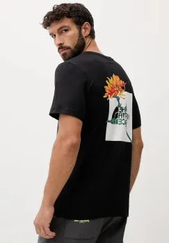 The North Face tricou din bumbac culoarea negru, cu imprimeu, NF0A8F65JK31 imagine