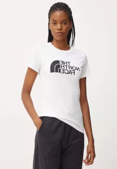 The North Face tricou din bumbac Easy Tee femei, culoarea alb, NF0A8A6DFN41 imagine