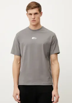 The North Face tricou din bumbac Heritage Graphic Relaxed barbati, culoarea gri, cu imprimeu, NF0A8C3Q0UZ1 imagine