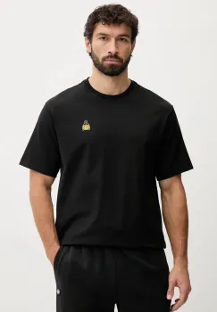 The North Face tricou din bumbac Icon Mountain culoarea negru, cu imprimeu, NF0A8EU7JK31 imagine