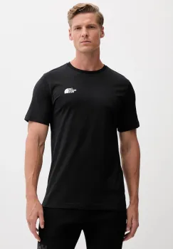 The North Face tricou din bumbac Mountain Sketch culoarea negru, cu imprimeu, NF0A8EE8JK31 imagine
