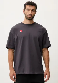 The North Face tricou din bumbac Redbox culoarea gri, cu imprimeu, NF0A8EG50SA1 imagine