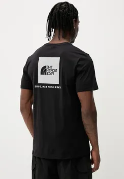 The North Face tricou din bumbac Reflective Box barbati, culoarea negru, cu imprimeu, NF0A8C4VU1H1 imagine