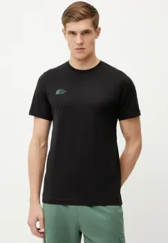The North Face tricou din bumbac Tailgrid Infill barbati, culoarea negru, cu imprimeu, NF0A8C4U9431 imagine