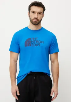 The North Face tricou Easy barbati, cu imprimeu, NF0A8A6CB3N1 imagine