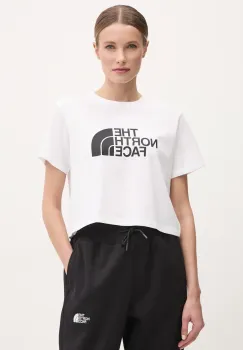 The North Face tricou Easy Relaxed femei, culoarea alb, NF0A8A6HFN41 imagine