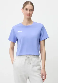 The North Face tricou Simple Dome Cropped Slim culoarea violet, NF0A87U40YI1 imagine