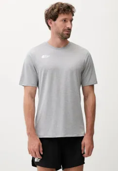 The North Face tricou sport 24/7 culoarea gri, cu imprimeu, NF0A894BCQO1 imagine