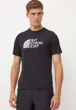 The North Face tricou sport 24/7 Easy culoarea negru, neted, NF0A895KJK31 imagine