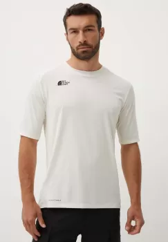 The North Face tricou sport Shadow culoarea bej, neted, NF0A87TUQLI1 imagine