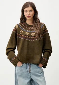 The Ragged Priest pulover culoarea verde, calduros, RPAW251055KW imagine