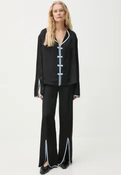 The Sleeper pijama femei, culoarea negru, satin, HC2402CPP imagine