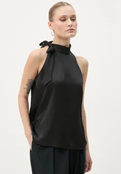 Theory bluza femei, culoarea negru, neted, O1005507 imagine