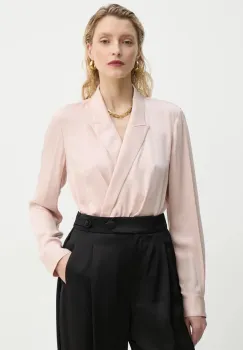 Theory bluza femei, culoarea roz, neted, O1102503 imagine