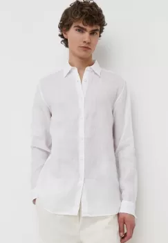 Theory camasa de in culoarea alb, cu guler clasic, regular imagine