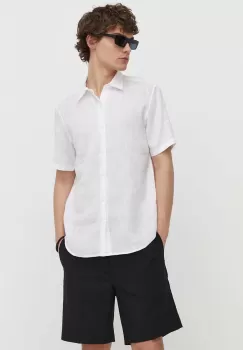 Theory camasa de in culoarea alb, cu guler clasic, regular imagine