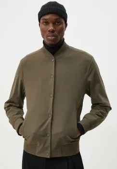 Theory geaca bomber barbati, culoarea verde, de tranzitie, L0697406 imagine