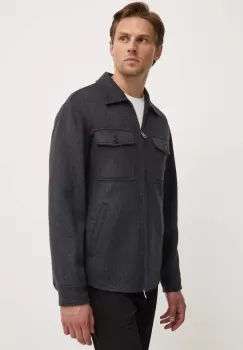 Theory geaca de lana culoarea gri, de tranzitie, N0871423 imagine