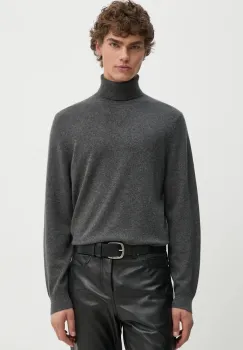 Theory pulover de casmir culoarea gri, light, cu guler, N0888705 imagine