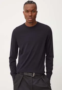 Theory pulover de lana barbati, culoarea albastru marin, light, J0781713 imagine