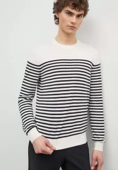 Theory pulover de lana barbati, culoarea bej, light imagine