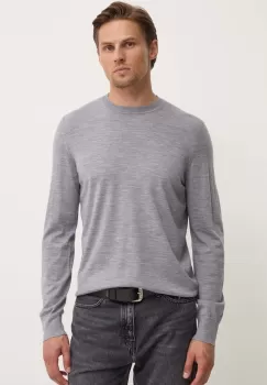 Theory pulover de lana barbati, culoarea gri, light, J0781713 imagine