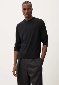 Theory pulover de lana barbati, culoarea negru, light, J0781713 imagine